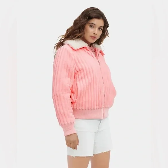 NWT UGG Viviana Bomber Jacket Cord. - Picture 5 of 15